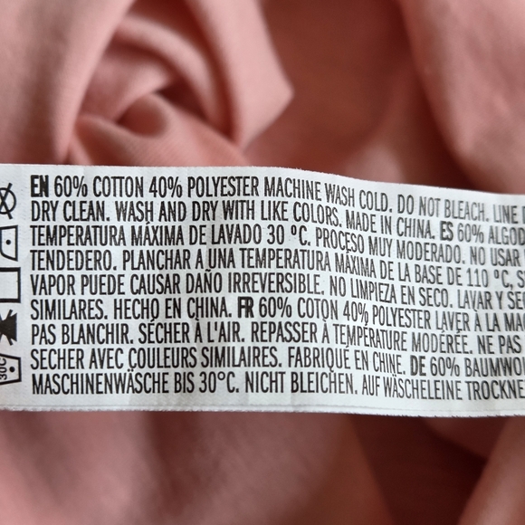 Forever 21 Men’s Pink T‑Shirt with White Trim - Picture 8 of 8